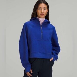 Lululemon Scuba Oversized Half Zip Hoodie Psychic Blue